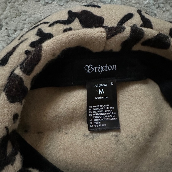 Brixton leopard beret - Picture 4 of 4